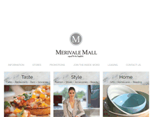 Tablet Screenshot of merivalemall.co.nz